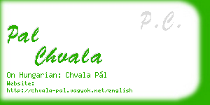 pal chvala business card